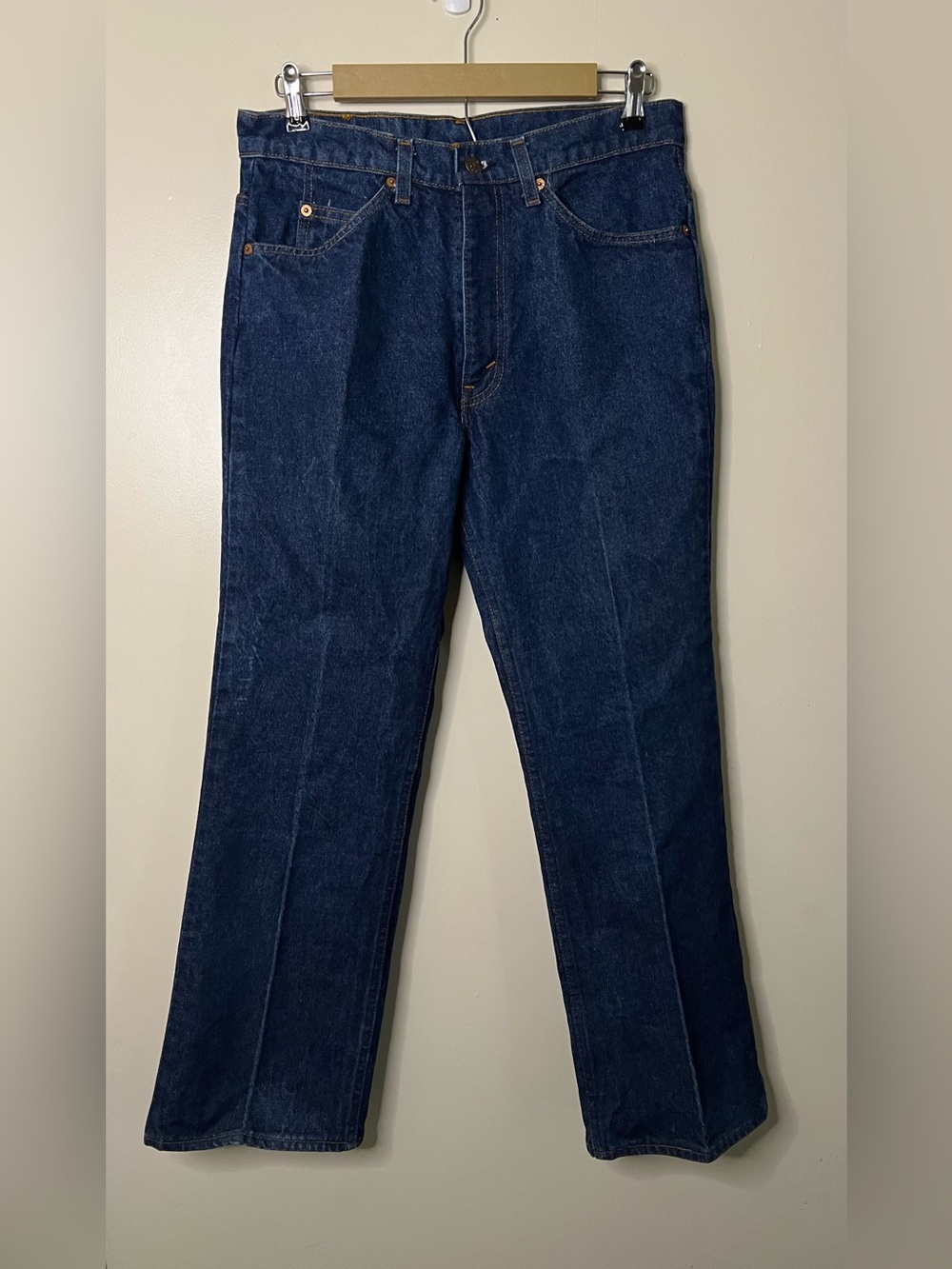 Vintage 80s Levis 20517-0217 Orange Tab Jeans 33x29 Fit 31x28.5